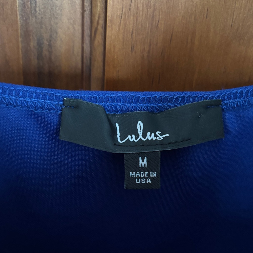 Lulu's Royal Blue Spaghetti Strap Mini Dress - Picture 5 of 8